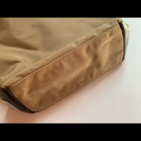 TUMI khaki tan satchel shoulder bag - Picture 3 of 14
